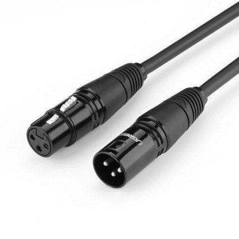 Kabel Ugreen AV130 66719 audio XLR (żeński) - XLR (męski) do mikrofonu / wzmacniacza 5m - czarny Kabel Ugreen AV130 66719 audio XLR (żeński) - XLR (męski) do mikrofonu / wzmacniacza 5m - czarny