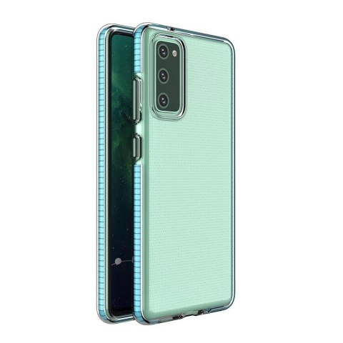 Spring Case pokrowiec żelowe etui z kolorową ramką do Samsung Galaxy S21 5G niebieski Spring Case pokrowiec żelowe etui z kolorową ramką do Samsung Galaxy S21 5G niebieski