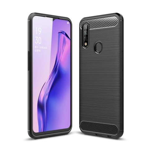 Carbon Case elastyczne etui pokrowiec Oppo A31 czarny Carbon Case elastyczne etui pokrowiec Oppo A31 czarny