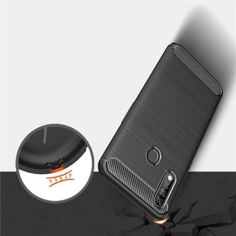 Carbon Case elastyczne etui pokrowiec Oppo A31 czarny Carbon Case elastyczne etui pokrowiec Oppo A31 czarny
