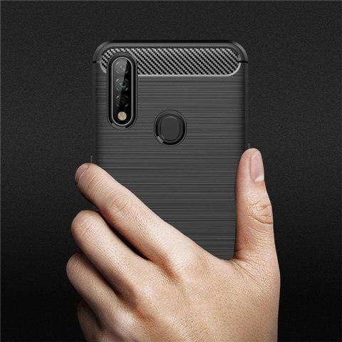 Carbon Case elastyczne etui pokrowiec Oppo A31 czarny Carbon Case elastyczne etui pokrowiec Oppo A31 czarny