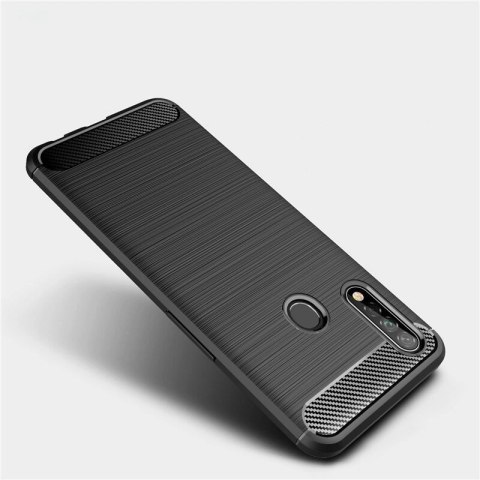Carbon Case elastyczne etui pokrowiec Oppo A31 czarny Carbon Case elastyczne etui pokrowiec Oppo A31 czarny