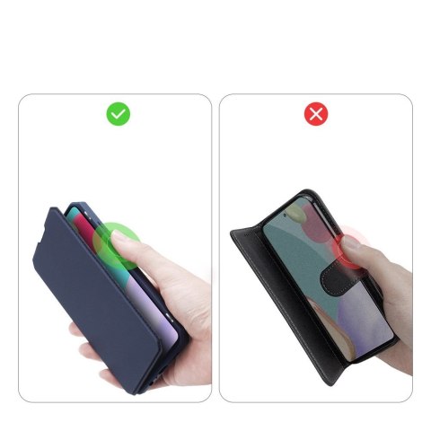 DUX DUCIS Skin X kabura etui pokrowiec z klapką Samsung Galaxy A52s 5G / A52 5G / A52 4G/ A52s niebieski