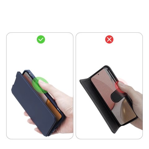 DUX DUCIS Skin X kabura etui pokrowiec z klapką Samsung Galaxy A72 4G niebieski DUX DUCIS Skin X kabura etui pokrowiec z klapką Samsung Galaxy A72 4G niebieski