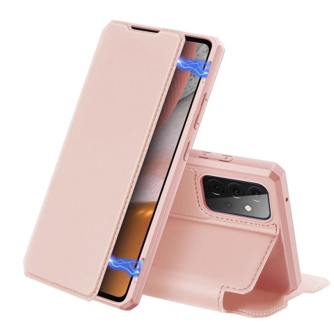 DUX DUCIS Skin X kabura etui pokrowiec z klapką Samsung Galaxy A72 4G różowy DUX DUCIS Skin X kabura etui pokrowiec z klapką Samsung Galaxy A72 4G różowy