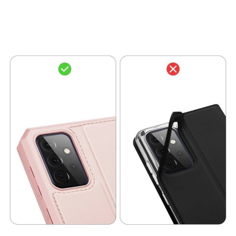 DUX DUCIS Skin X kabura etui pokrowiec z klapką Samsung Galaxy A72 4G różowy DUX DUCIS Skin X kabura etui pokrowiec z klapką Samsung Galaxy A72 4G różowy