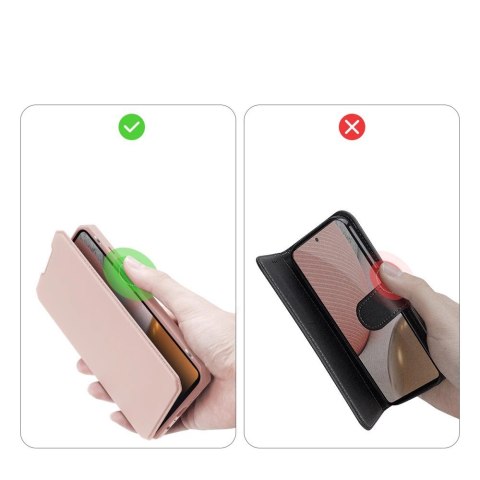 DUX DUCIS Skin X kabura etui pokrowiec z klapką Samsung Galaxy A72 4G różowy DUX DUCIS Skin X kabura etui pokrowiec z klapką Samsung Galaxy A72 4G różowy