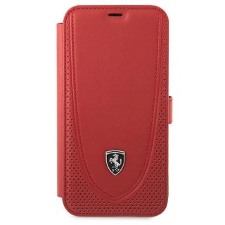 Etui Ferrari Off Track Perforated na iPhone 12 Pro Max - czerwone