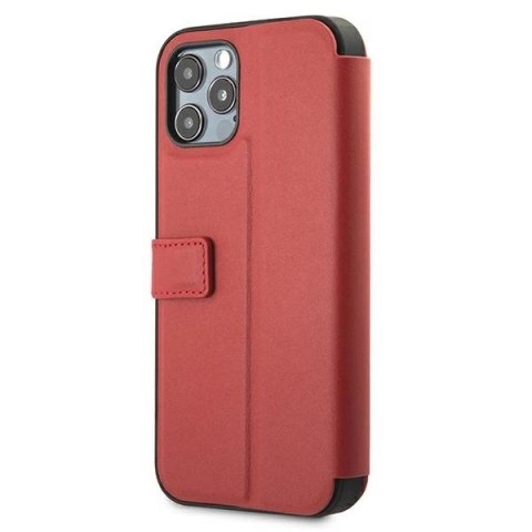 Etui Ferrari Off Track Perforated na iPhone 12 Pro Max - czerwone Etui Ferrari Off Track Perforated na iPhone 12 Pro Max - czerwone
