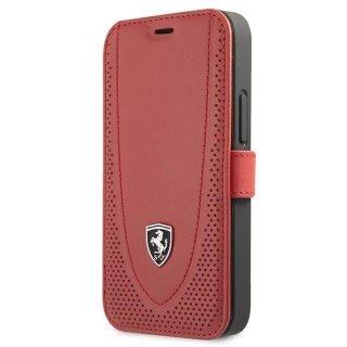 Etui Ferrari Off Track Perforated na iPhone 12 mini - czerwone