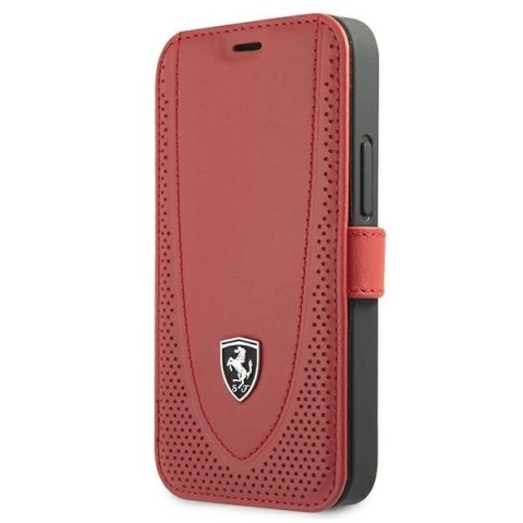 Etui Ferrari Off Track Perforated na iPhone 12 mini - czerwone
