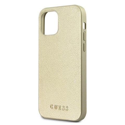 Etui Guess Iridescent na iPhone 12 Pro Max - złote