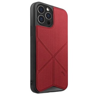 Etui UNIQ Transforma na iPhone 12 Pro Max - czerwone