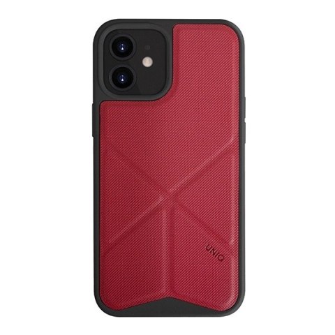 Etui UNIQ Transforma na iPhone 12 mini - czerwone Etui UNIQ Transforma na iPhone 12 mini - czerwone