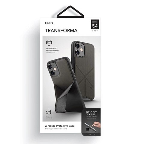 Etui UNIQ Transforma na iPhone 12 mini - szare Etui UNIQ Transforma na iPhone 12 mini - szare