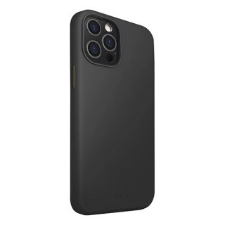 Etui Uniq Lino Hue na iPhone 12 Pro Max - czarne