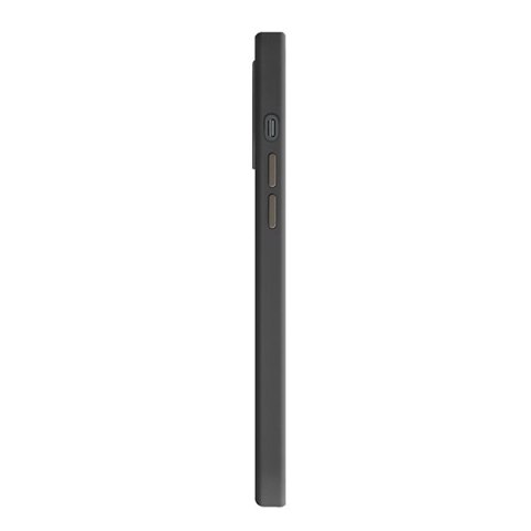 Etui Uniq Lino Hue na iPhone 12 Pro Max - czarne Etui Uniq Lino Hue na iPhone 12 Pro Max - czarne
