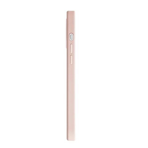 Etui Uniq Lino Hue na iPhone 12 Pro Max - różowe