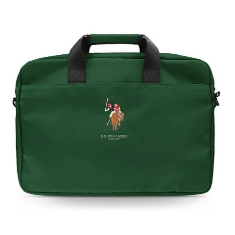 Torba U.S. Polo Assn. na laptopa 16" - zielona