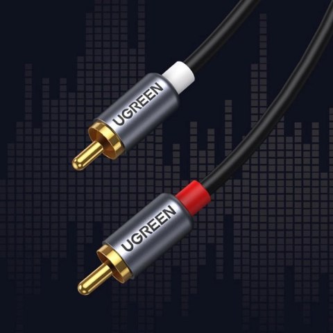 Ugreen kabel przewód audio dźwiękowy USB Typ C (męski) - 2RCA (męski) 1,5m szary (20193 CM451) Ugreen kabel przewód audio dźwiękowy USB Typ C (męski) - 2RCA (męski) 1,5m szary (20193 CM451)