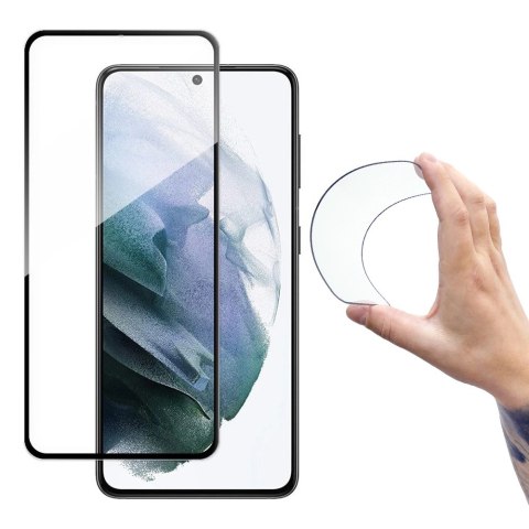 Wozinsky Full Cover Flexi Nano folia szklana szkło hartowane z ramką Samsung Galaxy S21+ 5G (S21 Plus 5G) czarny Wozinsky Full Cover Flexi Nano folia szklana szkło hartowane z ramką Samsung Galaxy S21+ 5G (S21 Plus 5G) czarny
