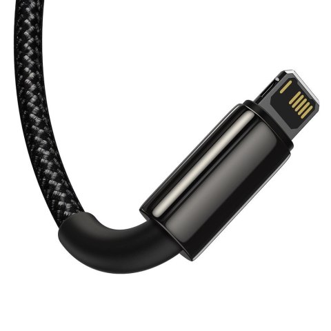 Baseus Tungsten 3w1 kabel USB - USB Typ C / Lightning / micro USB 3,5 A 1,5 m czarny (CAMLTWJ-01) Baseus Tungsten 3w1 kabel USB - USB Typ C / Lightning / micro USB 3,5 A 1,5 m czarny (CAMLTWJ-01)