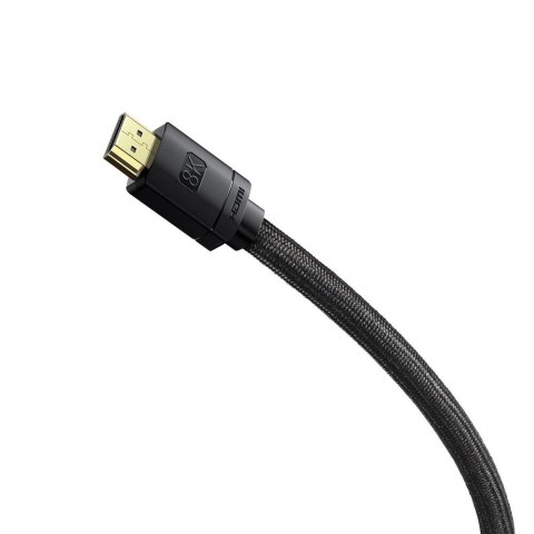 Baseus kabel HDMI 2.1 8K 60 Hz 48 Gbps / 4K 120 Hz / 2K 144 Hz 3D eARC QMS Dynamic HDR VRR ALLM 3 m czarny (CAKGQ-L01) Baseus kabel HDMI 2.1 8K 60 Hz 48 Gbps / 4K 120 Hz / 2K 144 Hz 3D eARC QMS Dynamic HDR VRR ALLM 3 m czarny (CAKGQ-L01)