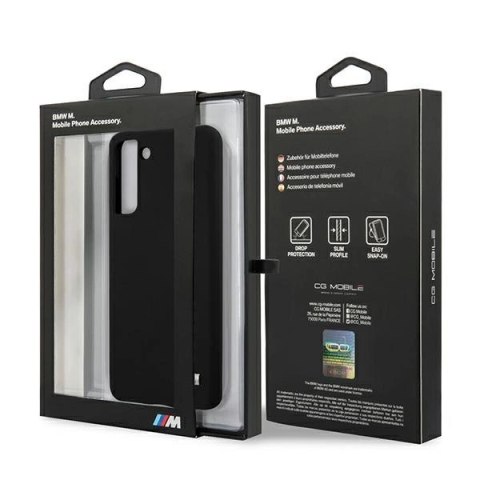 Etui BMW Silicone M Collection na Samsung Galaxy S21+ - czarne Etui BMW Silicone M Collection na Samsung Galaxy S21+ - czarne