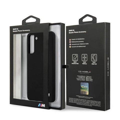Etui BMW Silicone M Collection na Samsung Galaxy S21 - czarne Etui BMW Silicone M Collection na Samsung Galaxy S21 - czarne