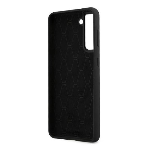 Etui BMW Silicone Stripes M Collection na Samsung Galaxy S21+ - czarne Etui BMW Silicone Stripes M Collection na Samsung Galaxy S21+ - czarne