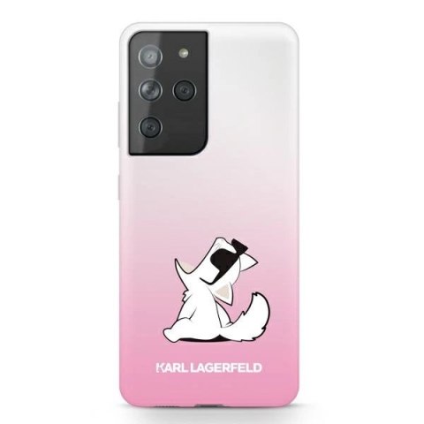 Etui Karl Lagerfeld Choupette Fun na Samsung Galaxy S21 Ultra - różowe Etui Karl Lagerfeld Choupette Fun na Samsung Galaxy S21 Ultra - różowe