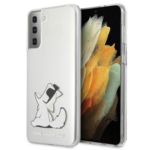 Etui Karl Lagerfeld Choupette Fun na Samsung Galaxy S21+ - przezroczyste Etui Karl Lagerfeld Choupette Fun na Samsung Galaxy S21+ - przezroczyste