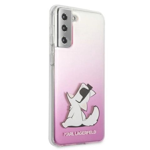Etui Karl Lagerfeld Choupette Fun na Samsung Galaxy S21+ - różowe Etui Karl Lagerfeld Choupette Fun na Samsung Galaxy S21+ - różowe