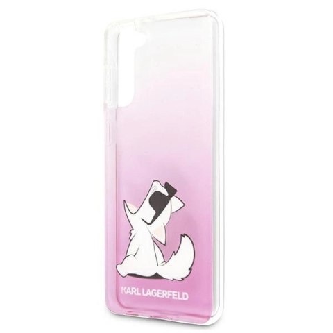 Etui Karl Lagerfeld Choupette Fun na Samsung Galaxy S21+ - różowe Etui Karl Lagerfeld Choupette Fun na Samsung Galaxy S21+ - różowe