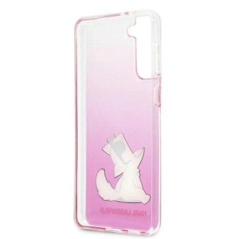 Etui Karl Lagerfeld Choupette Fun na Samsung Galaxy S21+ - różowe Etui Karl Lagerfeld Choupette Fun na Samsung Galaxy S21+ - różowe