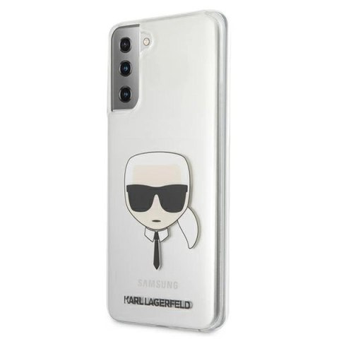 Etui Karl Lagerfeld Karl's Head na Samsung Galaxy S21+ - przezroczyste Etui Karl Lagerfeld Karl's Head na Samsung Galaxy S21+ - przezroczyste