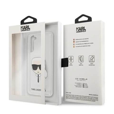 Etui Karl Lagerfeld Karl's Head na Samsung Galaxy S21+ - przezroczyste Etui Karl Lagerfeld Karl's Head na Samsung Galaxy S21+ - przezroczyste