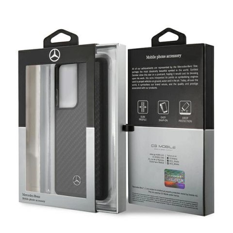 Etui Mercedes Dynamic Line na Samsung Galaxy S21 Ultra - czarne Etui Mercedes Dynamic Line na Samsung Galaxy S21 Ultra - czarne