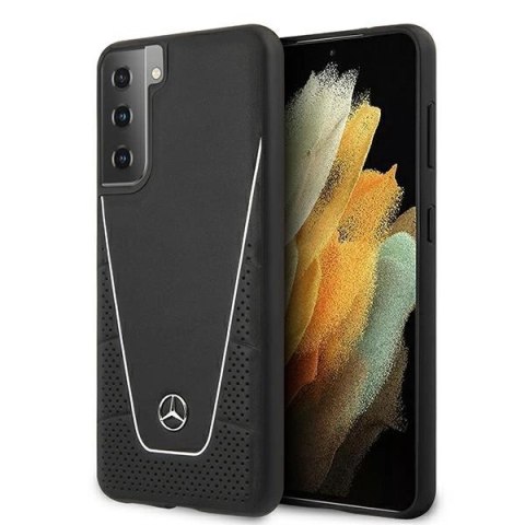 Etui Mercedes Dynamic Line na Samsung Galaxy S21+ - czarne Etui Mercedes Dynamic Line na Samsung Galaxy S21+ - czarne