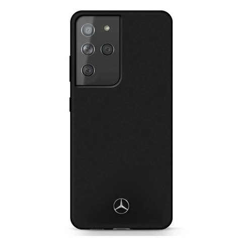 Etui Mercedes Silicone Line na Samsung Galaxy S21 Ultra - czarne Etui Mercedes Silicone Line na Samsung Galaxy S21 Ultra - czarne
