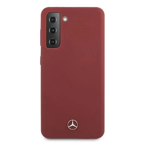 Etui Mercedes Silicone Line na Samsung Galaxy S21+ - czerwone Etui Mercedes Silicone Line na Samsung Galaxy S21+ - czerwone
