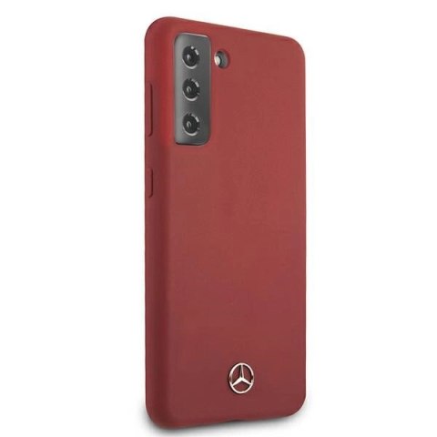 Etui Mercedes Silicone Line na Samsung Galaxy S21+ - czerwone Etui Mercedes Silicone Line na Samsung Galaxy S21+ - czerwone