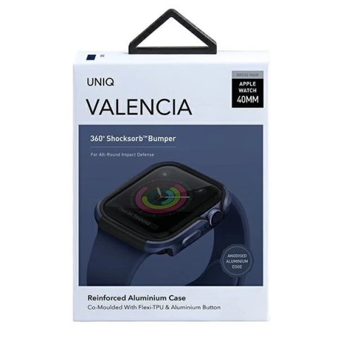 Etui UNIQ Valencia na Apple Watch 4 / 5 / 6 / SE 40mm - niebieski
