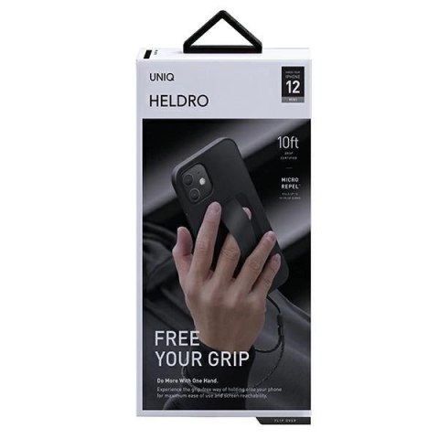 Etui Uniq Heldro na iPhone 12 mini - czarne