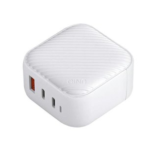 Ładowarka sieciowa UNIQ Verge Pro 66W GaN USB-C - biała