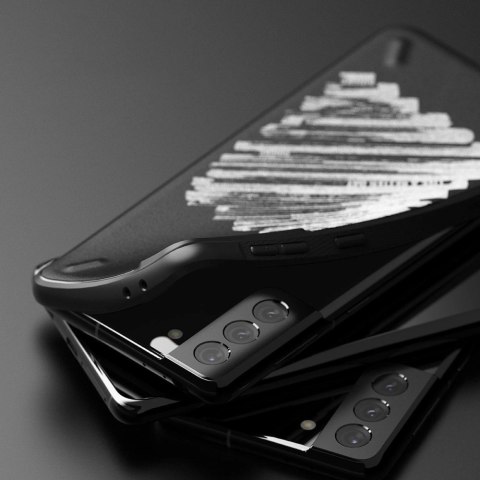 Ringke Onyx Design wytrzymałe etui pokrowiec Samsung Galaxy S21+ 5G (S21 Plus 5G) czarny (Paint) (OXAP0054) Ringke Onyx Design wytrzymałe etui pokrowiec Samsung Galaxy S21+ 5G (S21 Plus 5G) czarny (Paint) (OXAP0054)