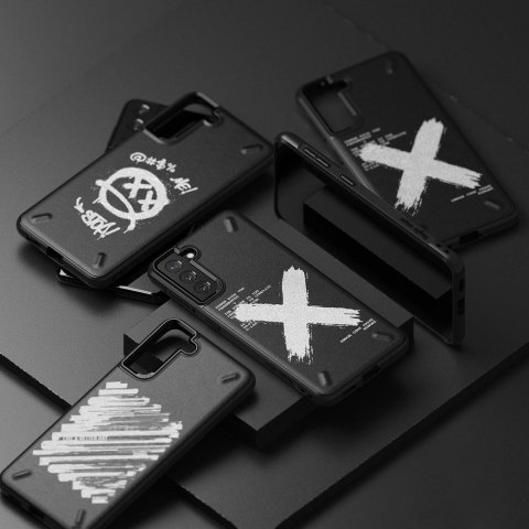 Ringke Onyx Design wytrzymałe etui pokrowiec Samsung Galaxy S21+ 5G (S21 Plus 5G) czarny (Paint) (OXAP0054) Ringke Onyx Design wytrzymałe etui pokrowiec Samsung Galaxy S21+ 5G (S21 Plus 5G) czarny (Paint) (OXAP0054)