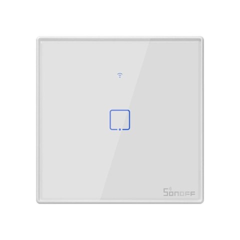 Sonoff T2EU1C-TX jednokanałowy dotykowy włącznik światła przełącznik przycisk Wi-Fi biały (IM190314015) Sonoff T2EU1C-TX jednokanałowy dotykowy włącznik światła przełącznik przycisk Wi-Fi biały (IM190314015)