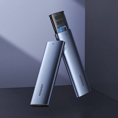 Ugreen kieszeń na dysk SSD M.2 obudowa dysku USB 3.2 Gen 2 (SuperSpeed USB 10 Gbps) + kabel USB Typ C 0,5m szary (CM400 10902) Ugreen kieszeń na dysk SSD M.2 obudowa dysku USB 3.2 Gen 2 (SuperSpeed USB 10 Gbps) + kabel USB Typ C 0,5m szary (CM400 10902)