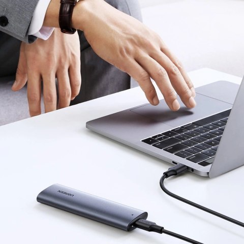 Ugreen kieszeń na dysk SSD M.2 obudowa dysku USB 3.2 Gen 2 (SuperSpeed USB 10 Gbps) + kabel USB Typ C 0,5m szary (CM400 10902) Ugreen kieszeń na dysk SSD M.2 obudowa dysku USB 3.2 Gen 2 (SuperSpeed USB 10 Gbps) + kabel USB Typ C 0,5m szary (CM400 10902)
